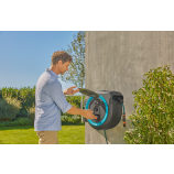 Gardena PowerRoll XL zidna kutija za crijevo 35 m, tirkizna - set