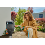 Gardena RollUp M kutija za crijevo za terasu, crijevo 20 m, bijela, automatsko namotavanje