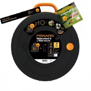 Fiskars set bubnjeva sa crijevom S + zidni nosač 1026376