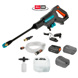 Gardena Akumulatorski perač srednjeg tlaka AquaClean 24/18V P4A Premium - Set